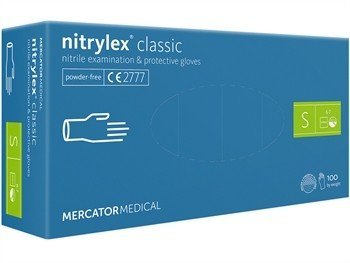 NITRYLEX® CLASSIC nitrilinės pirštinės be pudros,mėlynos, nesterilios, 100 vnt. - Image 2