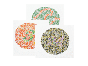 10 kortelių daltonizmui nustatyti