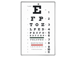 Tradicinė optometrinė lentelė