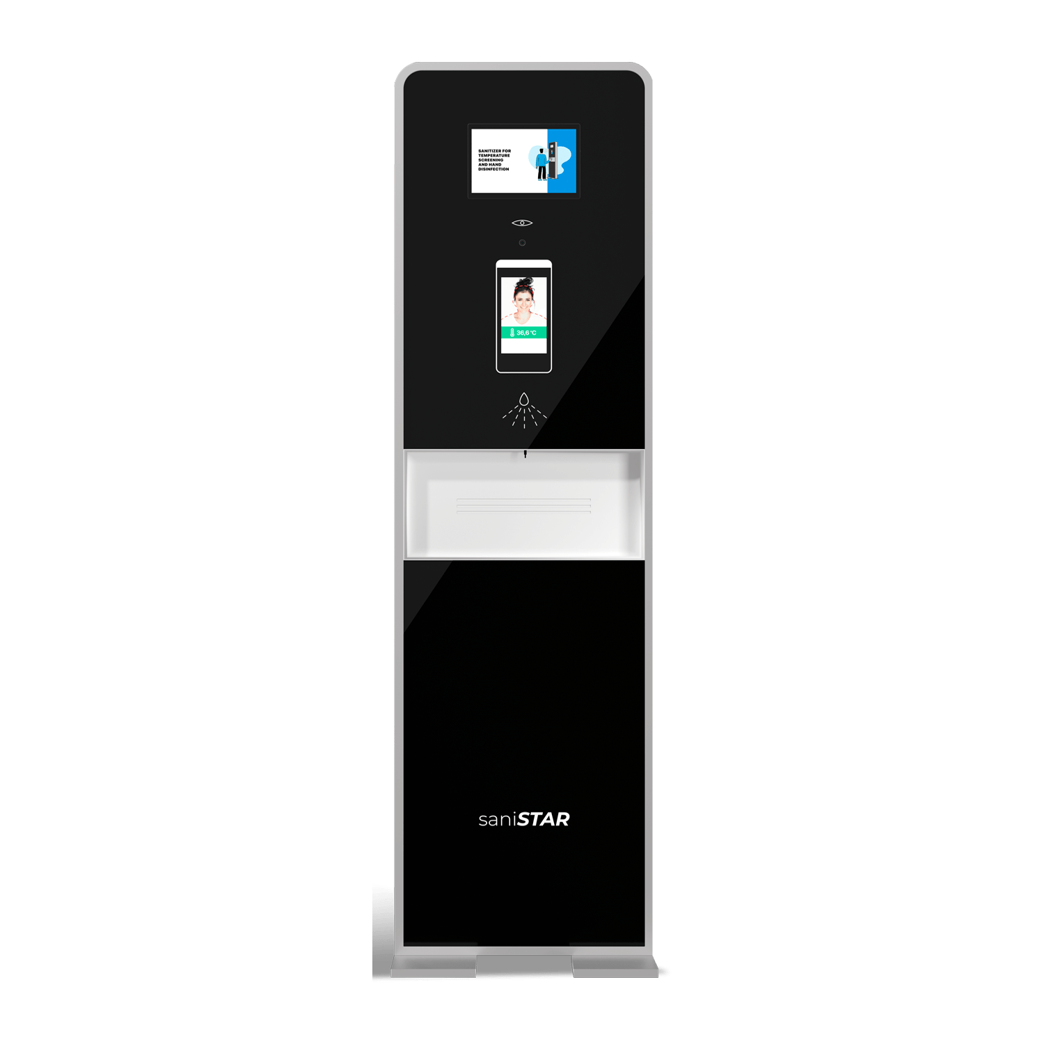 Išmani rankų dezinfekavimo stotelė Sanistar