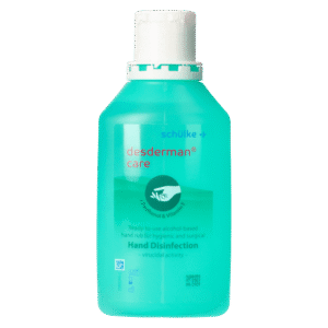 "Schulke Desderman care" - paruoštas naudoti alkoholio pagrindo preparatas higieninei ir chirurginei rankų dezinfekcijai, 500 ml