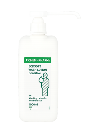 Ecosoft Wash Lotion Sensitive – švelnus 1 l prausiklis jautriai odai (su dozatoriumi)