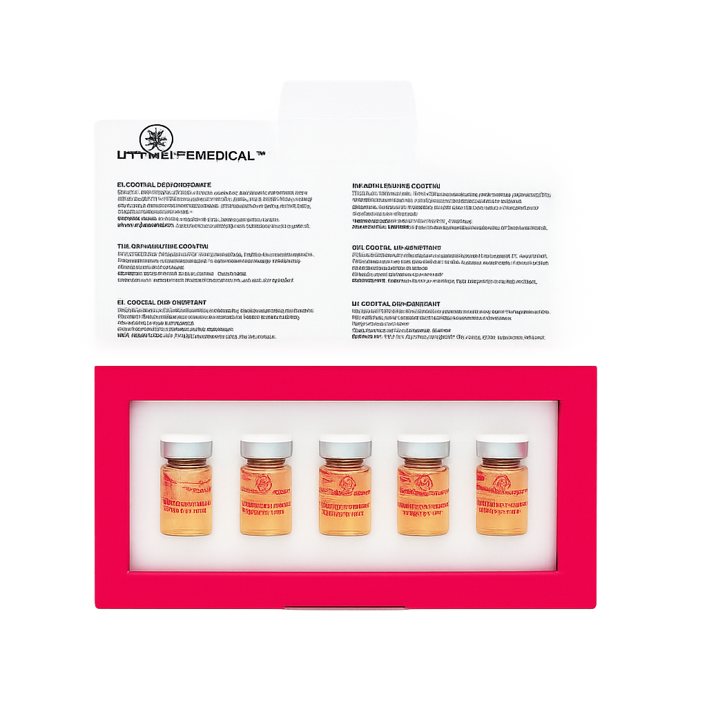 Depigmentacijos kokteilis - 5 x 5 ml | nuo odos spalvos pakitimų, pigmentinių ir senatvės dėmių