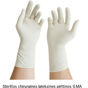 Sterilios chirurginės lateksinės pirštinės, 7,5 dydis