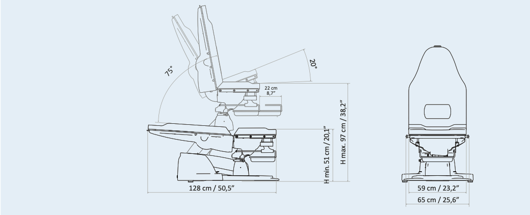Elektrinė ginekologinė kėdė "Gyno Plus" - Image 3