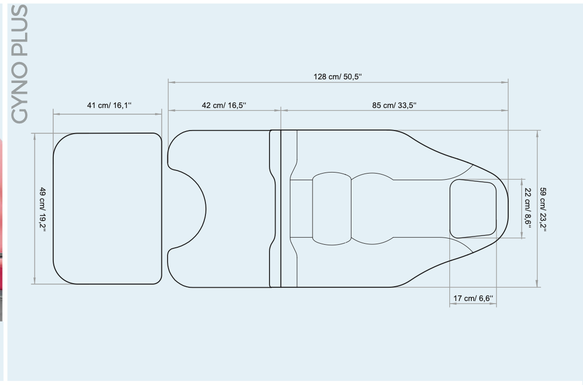 Elektrinė ginekologinė kėdė "Gyno Plus" - Image 2