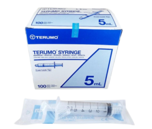 Terumo švirkštai, Luer lock, 5 ml, 100 vnt.