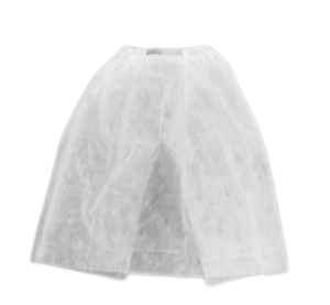 Ginekologinis sijonas su guma "ADMED" baltas ,10 vnt.