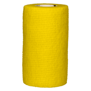 Kohezinis tvarstis 10 cm x 4,5 m, geltonos spalvos,1 vnt.