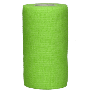 Kohezinis tvarstis 10 cm x 4,5 m, žalios spalvos,1 vnt.