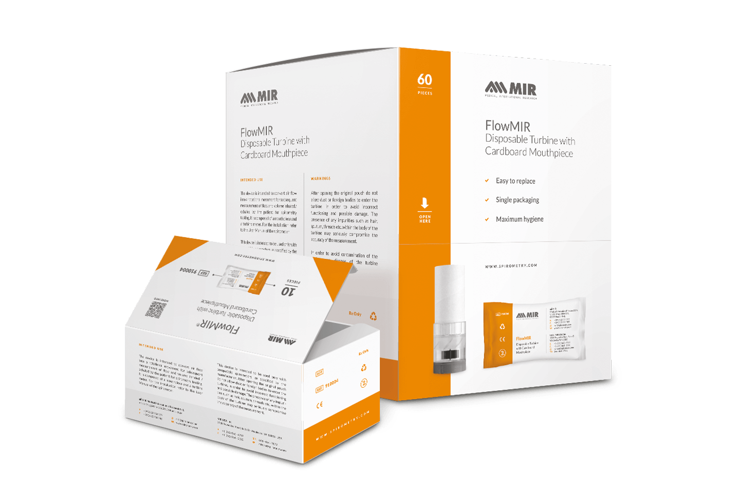 „Flowmir“ vienkartiniai turbininiai kandikliai spirometrijai, 60 vnt. - Image 4