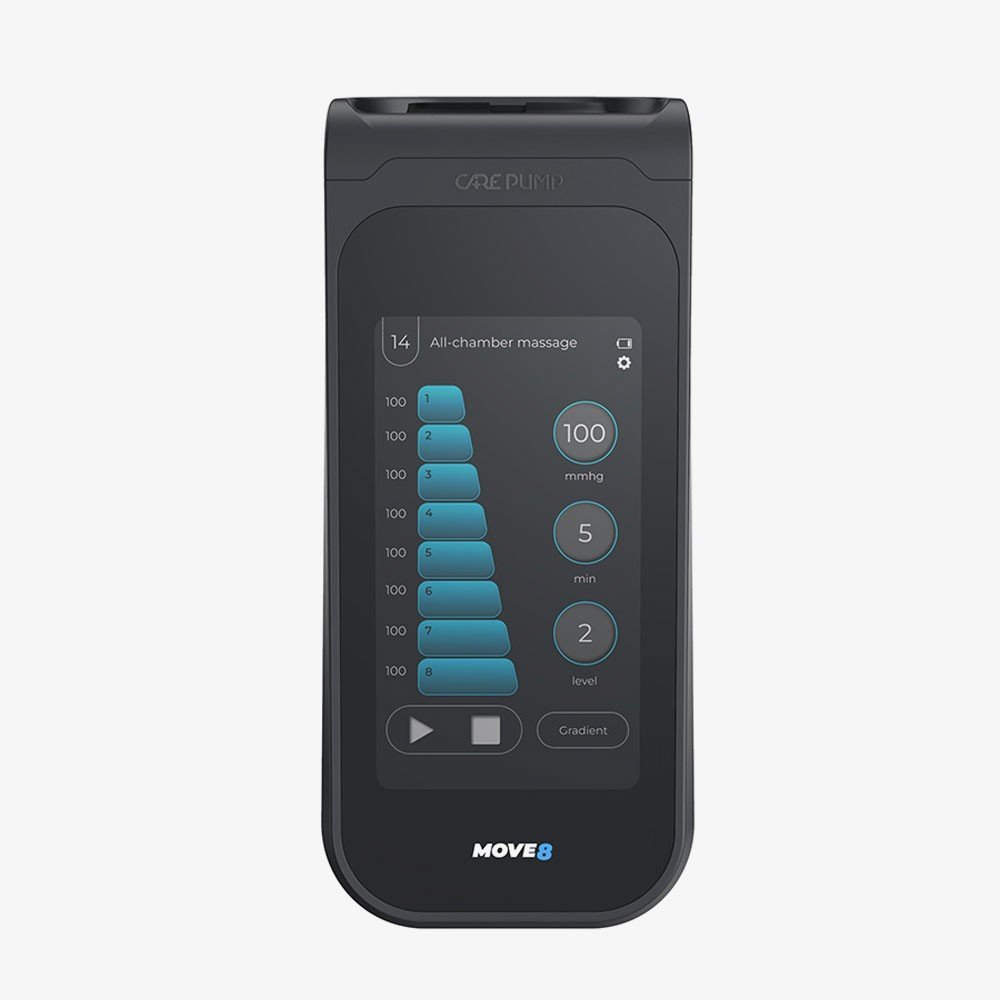 „CarePump Move8“ - mobilus 8 kamerų prietaisas limfos drenažui (presoterapijai) sportininkams - Image 7
