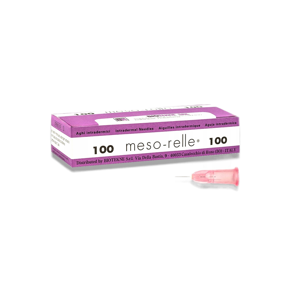 Meso- relle adatos, 32G 0,23x6 mm - rožinės spalvos, 100 vnt.