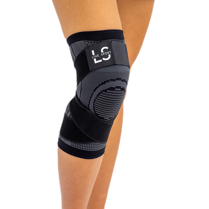 Elastinis kelio stabilizatorius, įtvaras „Line Sport" su tvirtinimo gumomis