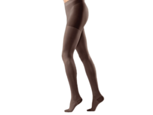 Kompresinės pėdkelnės juodos, vidutinis suspaudimas "Sanyleg"