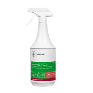 „Velox Top AF Medisept“ - purškiklis paviršiams ir medicininei įrangai dezinfekuoti , 1L žalios arbatos kvapo