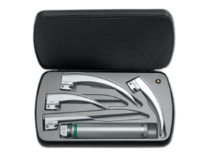 HEINE klasikinis + F.O. laringoskopo rinkinys - 4 geležtės, 1 vnt.