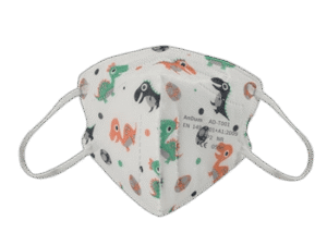 FFP2" apsauginės kaukės su filtru, 20 vnt., dinozaurai
