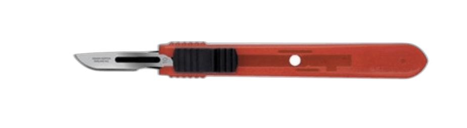 Saugusis skalpelis - su ištraukiamais ašmenimis Nr. 10 (25 vnt.)