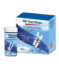 Hemoglobino juostelės "Mission Hb" matuokliui, 50 vnt.